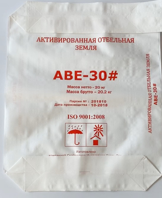Σάκοι συσκευασίας τσιμέντου Σάκοι βαλβίδας PP με κόκκους Σάκοι από πλαστικοποιημένο πολυπροπυλένιο